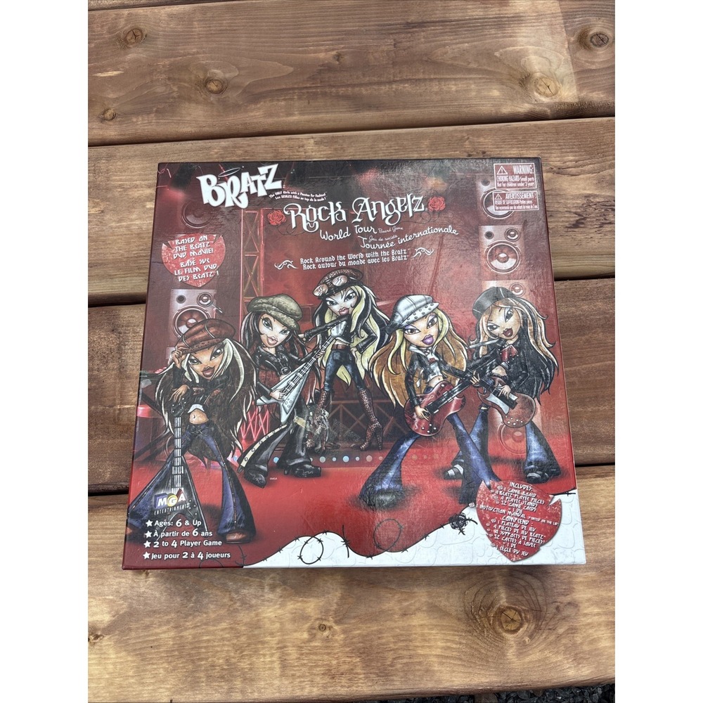 Y2K Bratz Rock Angelz Board Game Cloe Jade Sasha Roxxi